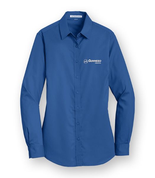 Picture of L663 - Ladies' Port Authority SuperPro Twill Long Sleeve Shirt 